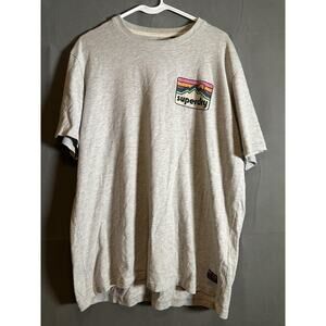 Superdry Shirt Mens Medium Gray Mountain Logo Graphic Tee Outdoor Casual